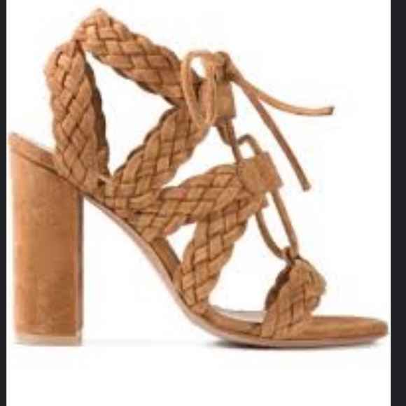 Gianvito Rossi Braided Brown Suede Sandal Size 38/US 7.5 - Picture 5 of 12